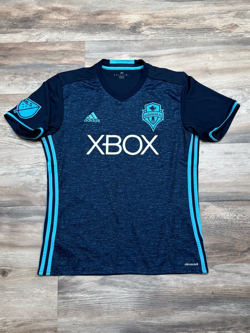 Seattle Sounders FC 2016-17 Away Jersey Men’s Medium Adidas MLS Soccer Kit Xbox